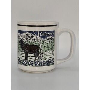 Colorado State Facts Souvenir Elk Coffee Mug‎